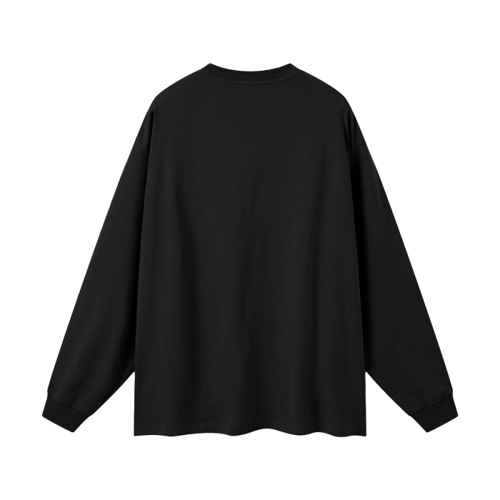 Streetwear Unisex Long Sleeve Tee "Зупинка без змін" (black)