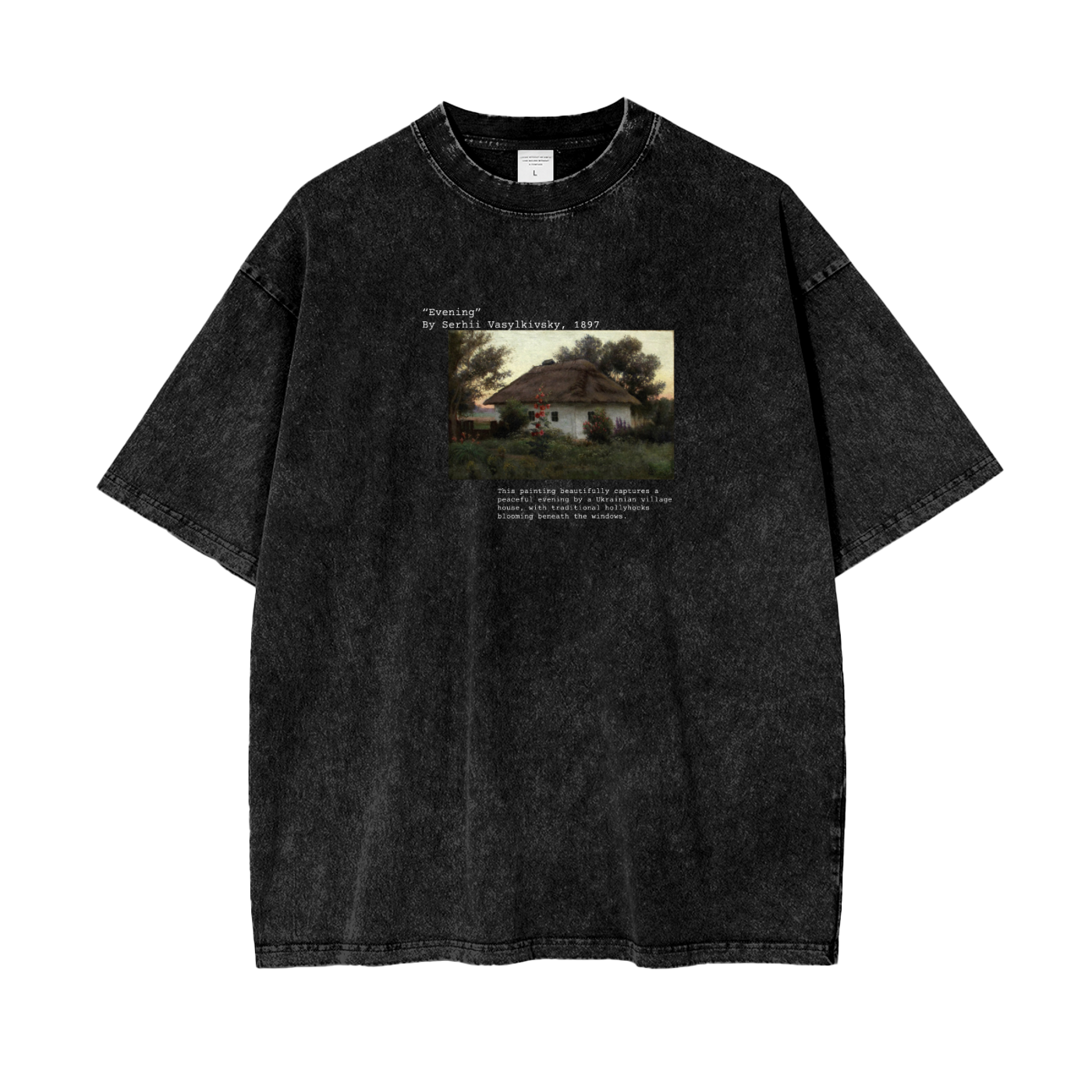 "Вечір" Oversize Snow Washed UNISEX T-Shirt
