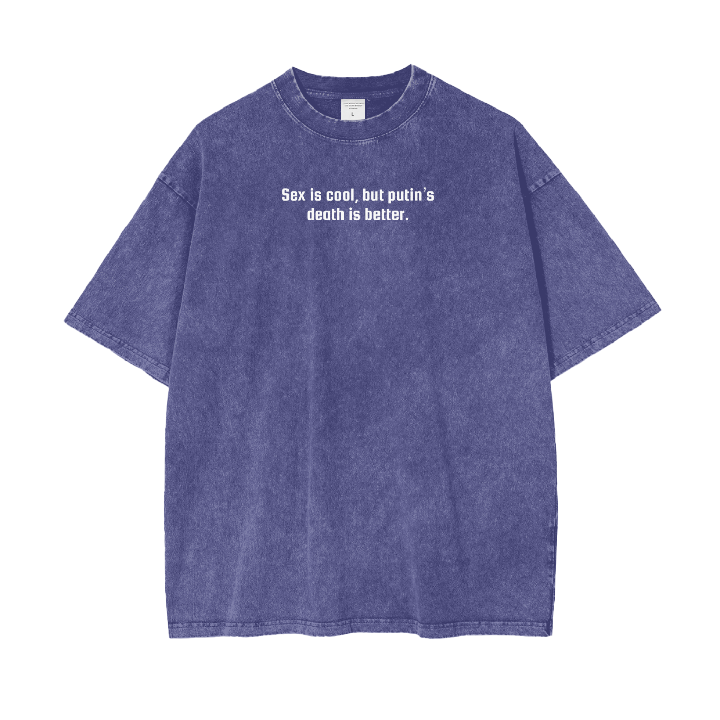 Vintage T-shirt “Sex is cool, but putin’s death is better.”