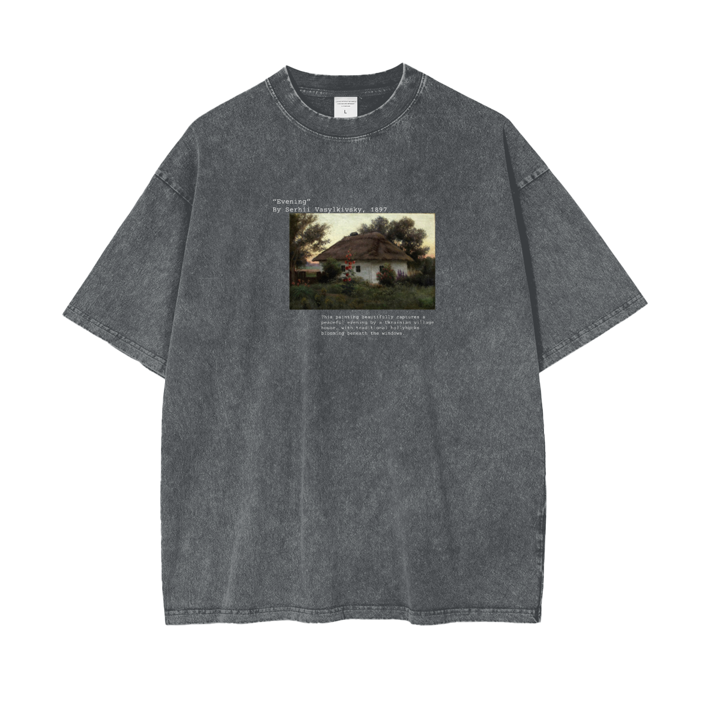 "Вечір" Oversize Snow Washed UNISEX T-Shirt
