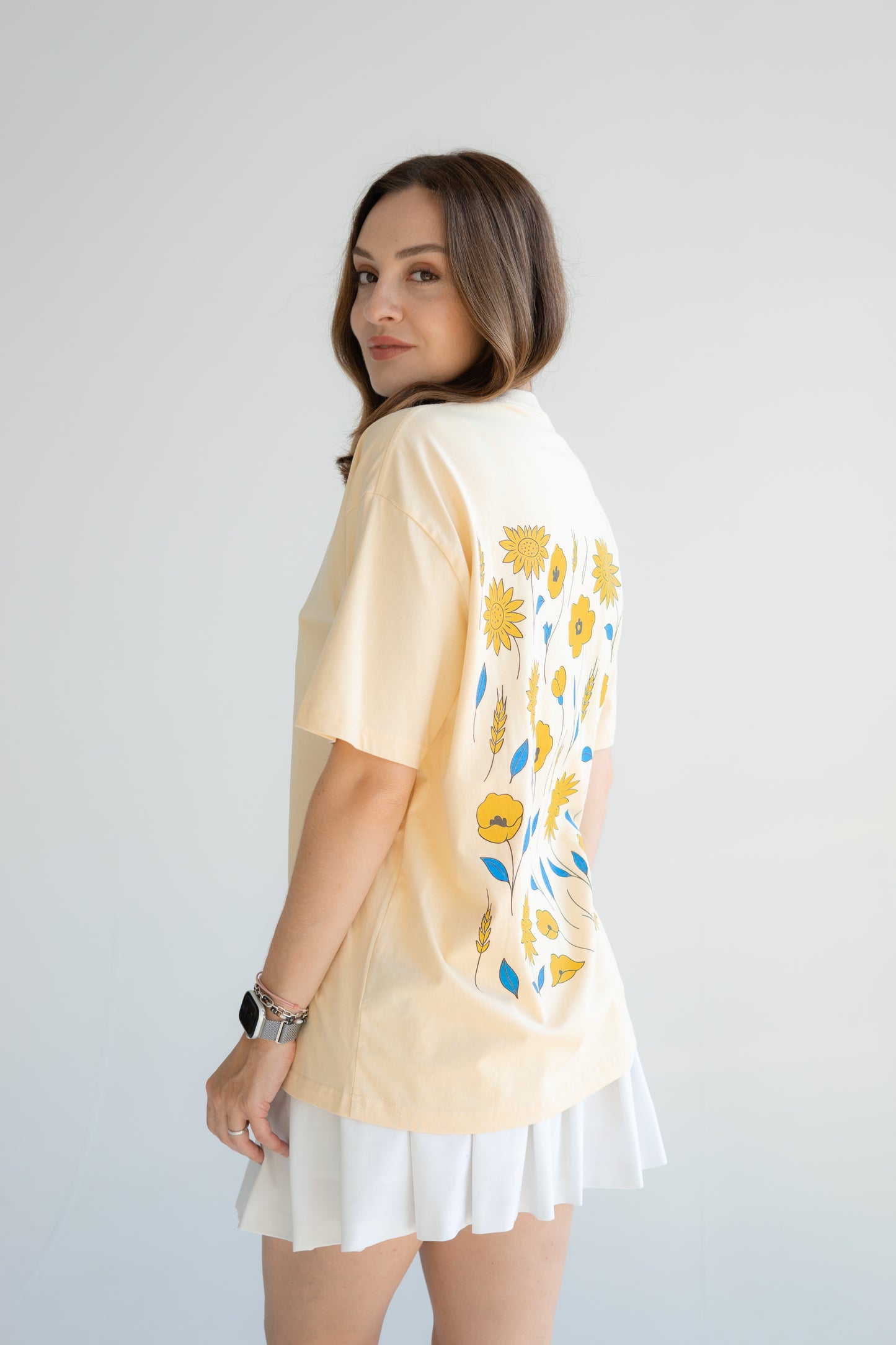 "Sunflower" (back) Oversize UNISEX t-shirt 190GSM