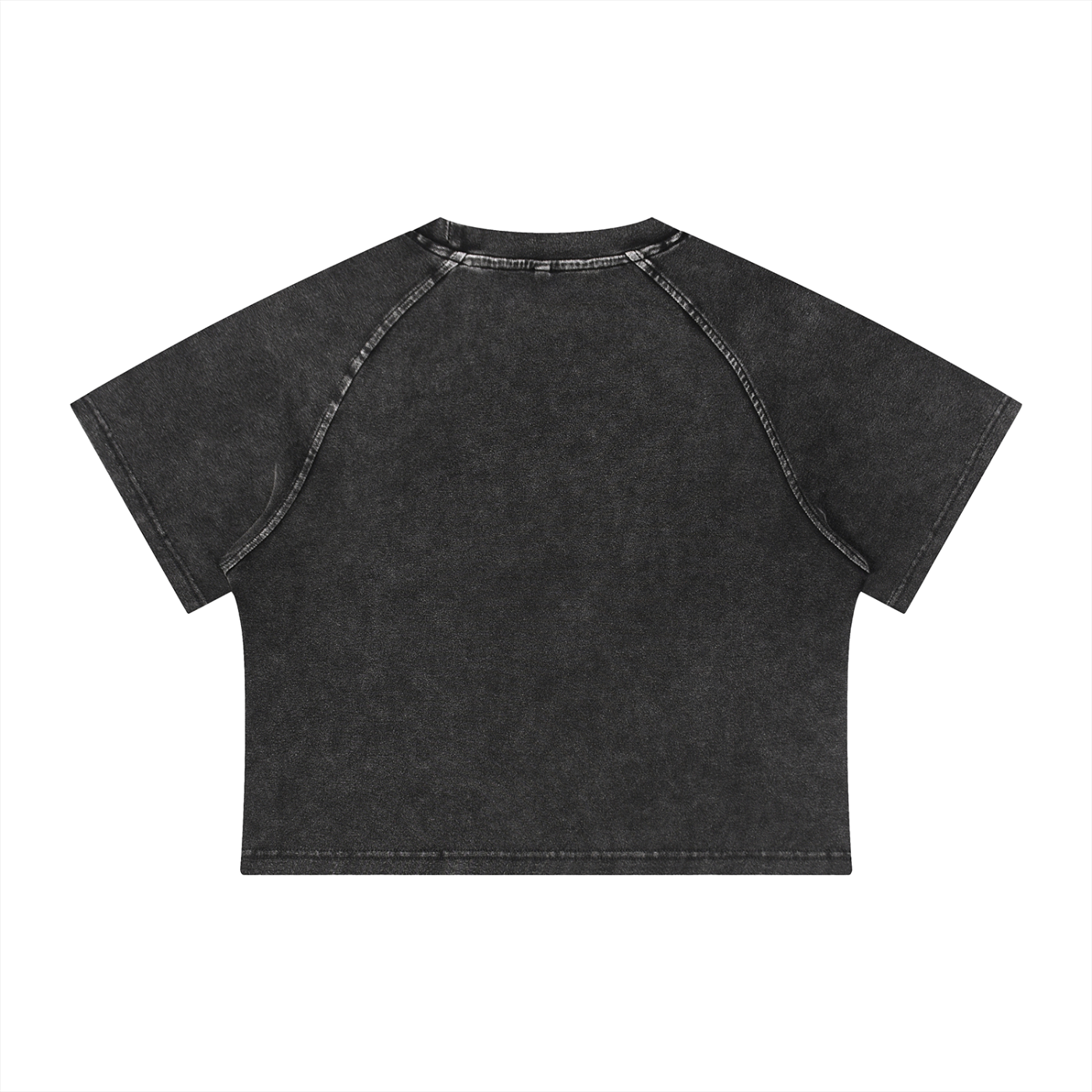 "Mentally in Ukraine" Women's Mineral Wash Raglan Crop T-Shirt