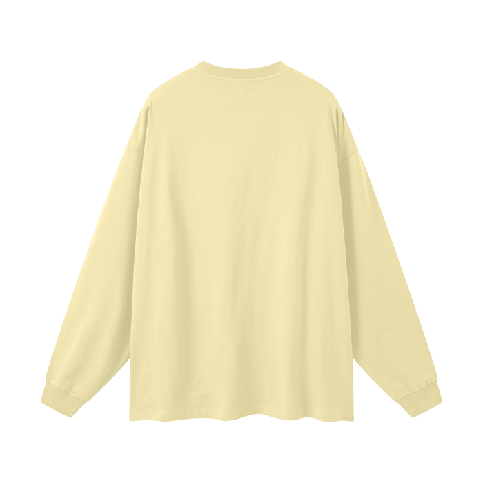 Streetwear Unisex Long Sleeve Tee "Зупинка без змін" (yellow)