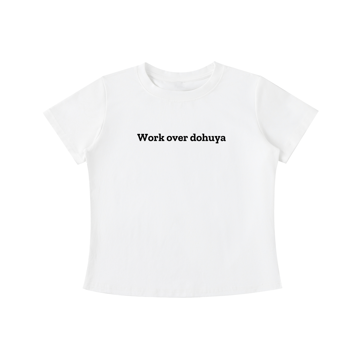 “Work over dohuya” Vintage Wash Slim Fit T-shirt