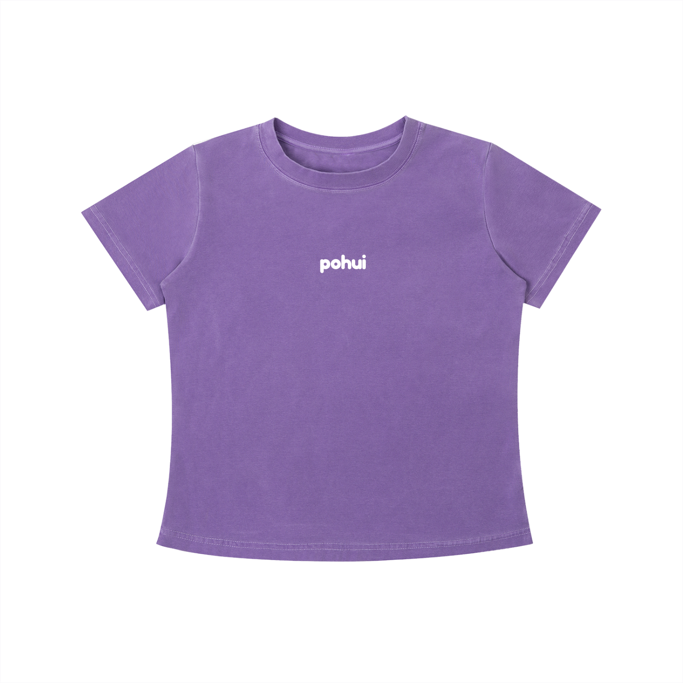 "pohui" Vintage Wash Slim Fit T-shirt