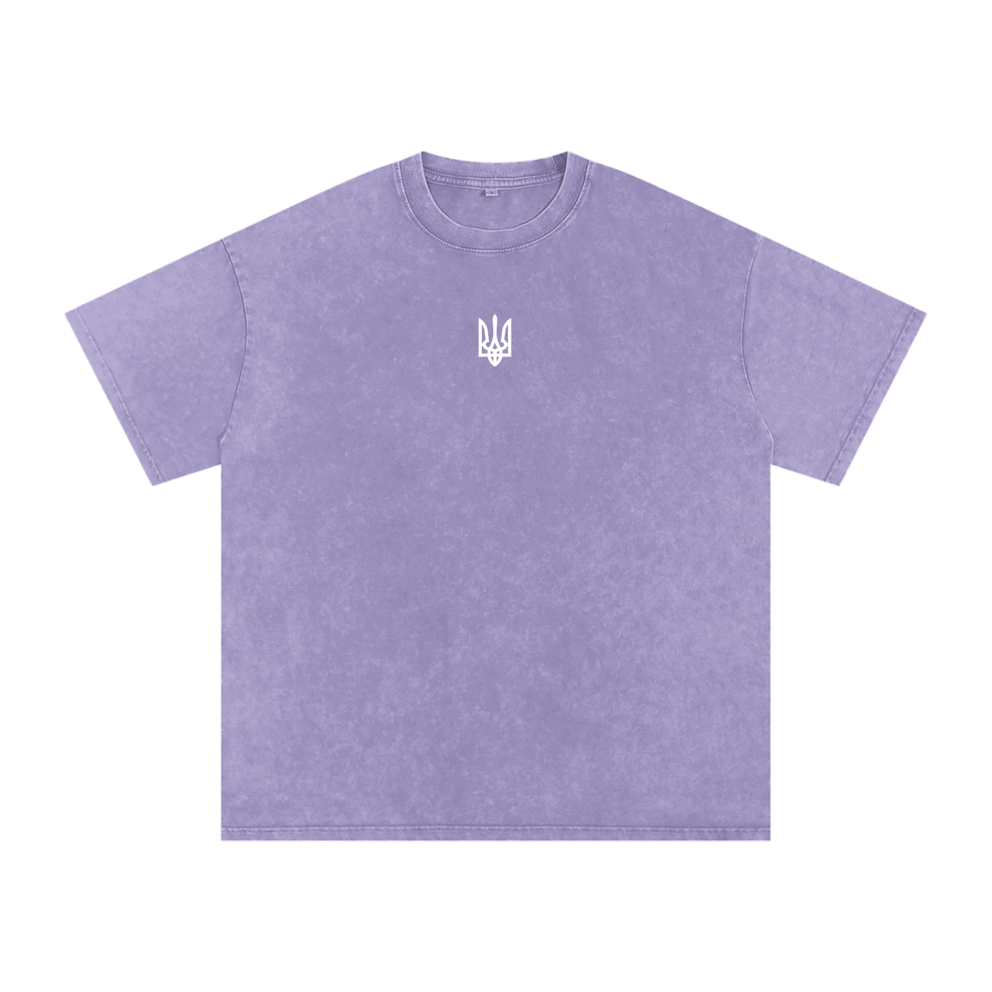 "Тризуб" Snow Washed Oversized Cotton T-Shirt