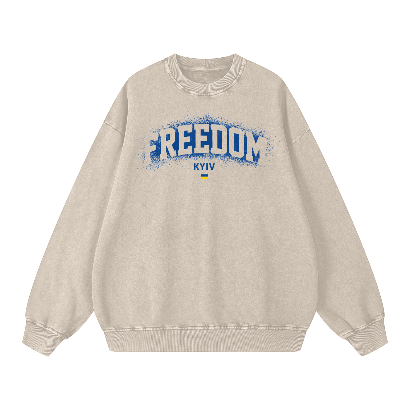 "Freedom" Snow Washed Oversized Sweatshirt