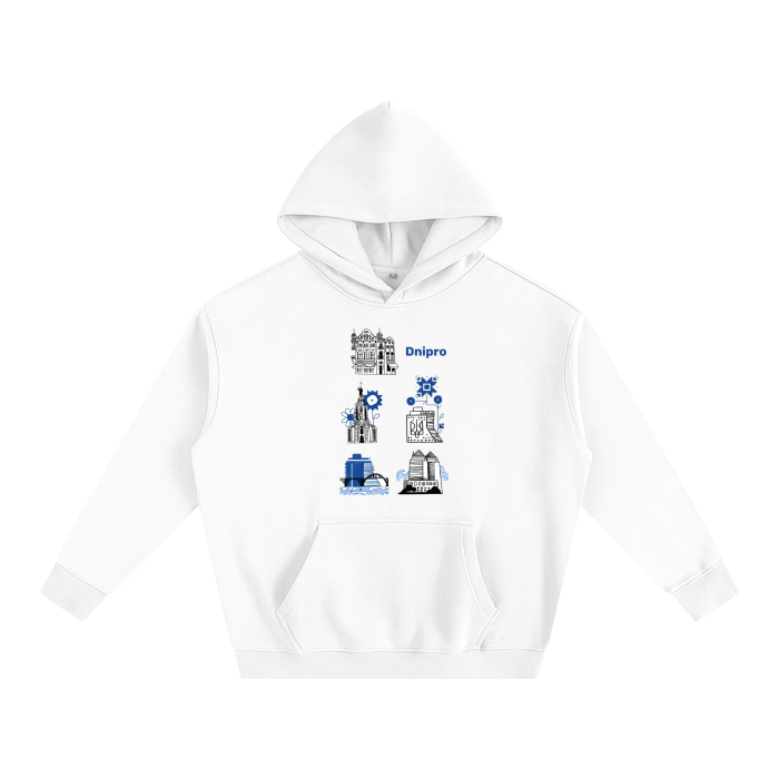 “DNIPRO” Oversize Fleeced Hoodie