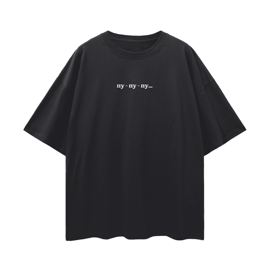 "пу-пу-пу" Oversize Deep Drop Shoulder Tee - 190 GSM