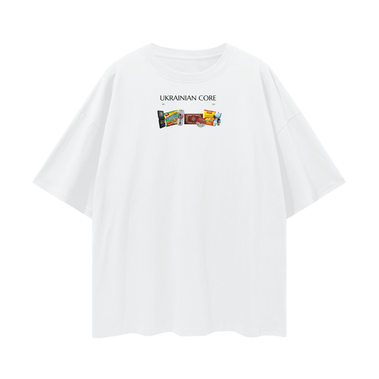 "UKRAINIAN CORE" Oversize Deep Drop Shoulder Tee - 190 GSM
