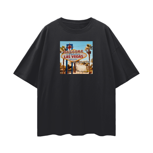 Oversize UNISEX t-shirt 190GSM "Lost in Las Vegas"