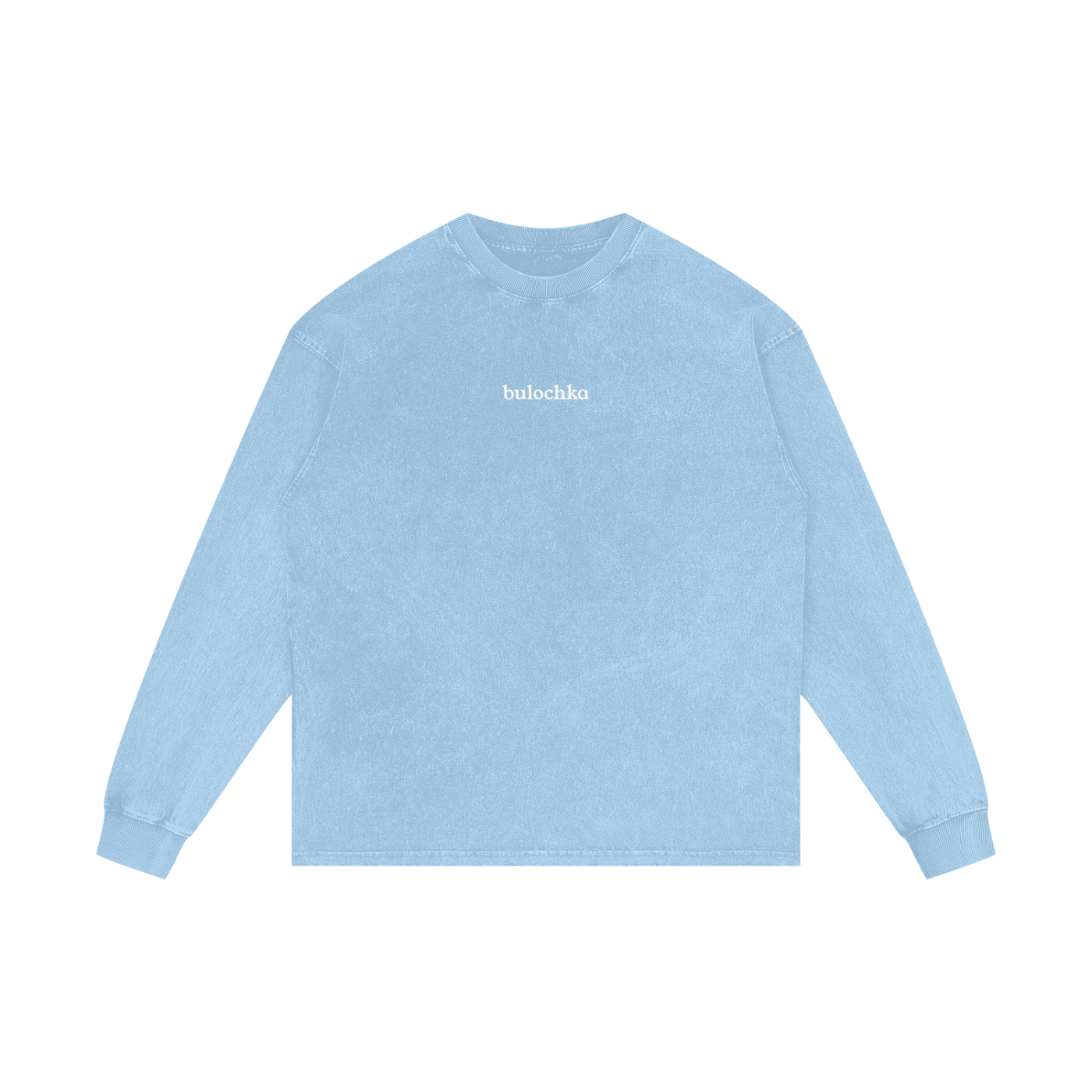 "bulochka" Acid Wash Oversize Long Sleeve T-Shirt