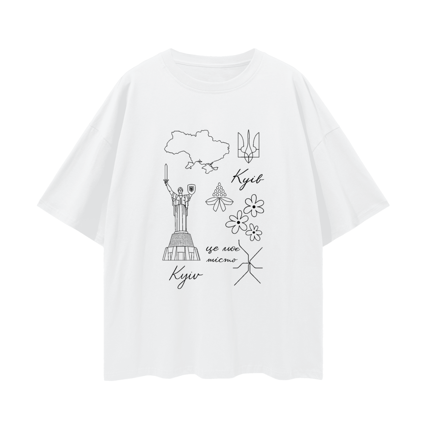 "KYIV" OVERSIZE UNISEX t-shirt 190GSM