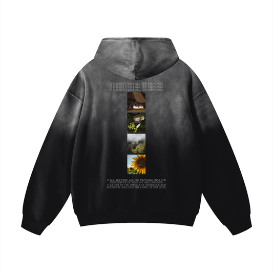 "Memories" Heavyweight Sunfade Oversized Hoodie