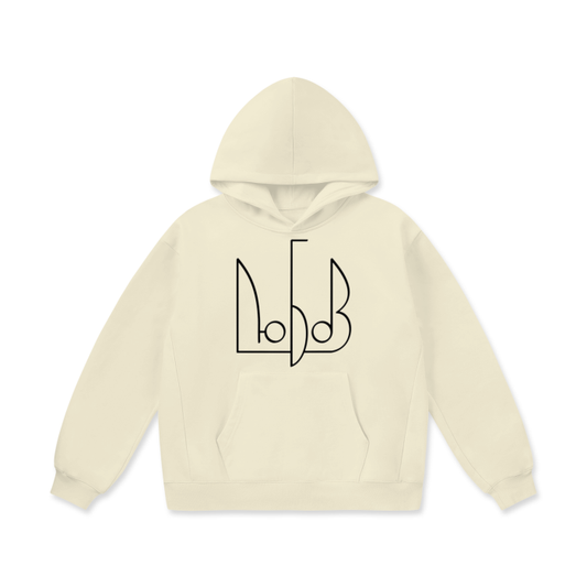 "Любов" Oversize Heavyweight Fleece Hoodie (beige)