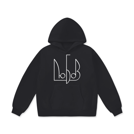 "Любов" Oversize Heavyweight Fleece Hoodie (black)