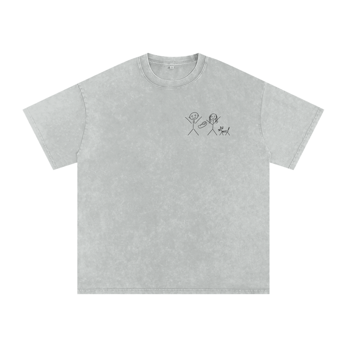 (Спец замовлення) Snow Washed Oversized Cotton T-Shirt