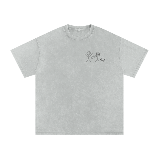 (Спец замовлення) Snow Washed Oversized Cotton T-Shirt