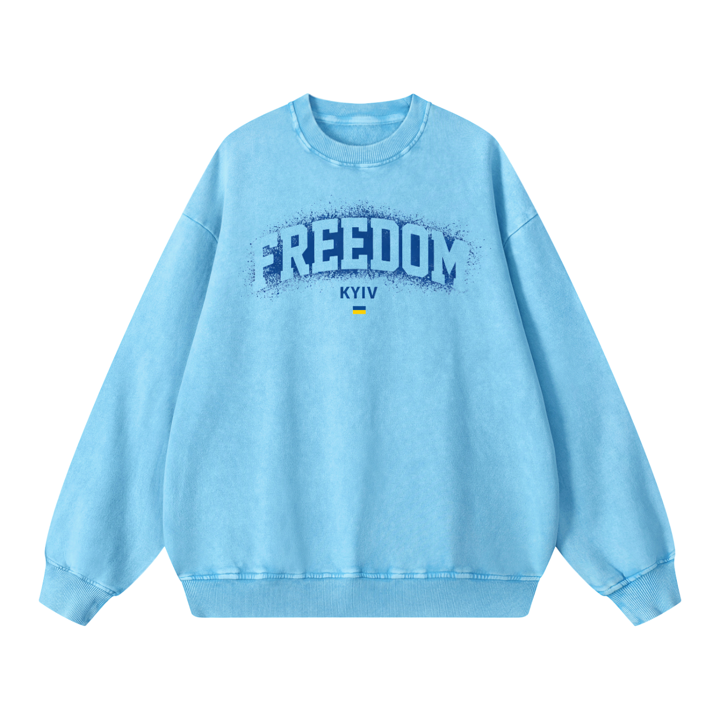 "Freedom" Snow Washed Oversized Sweatshirt