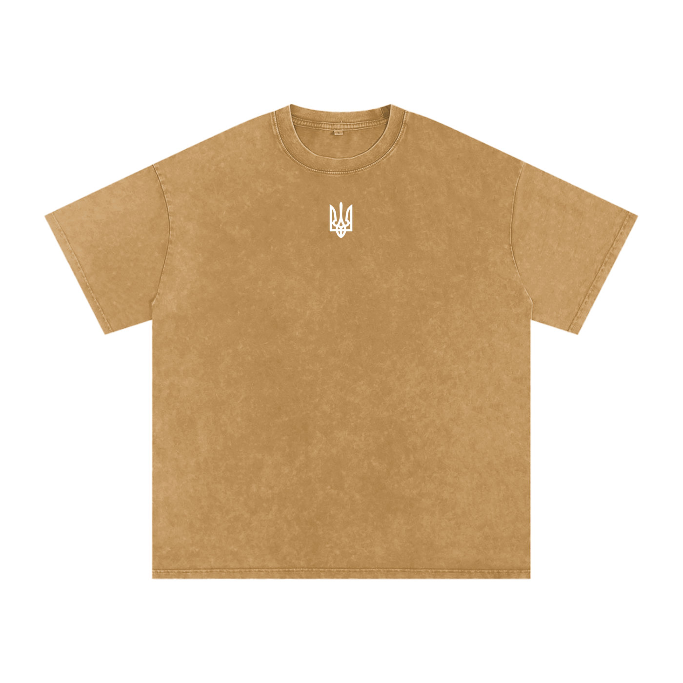 "Тризуб" Acid Wash Oversize T-Shirt - 250 GSM