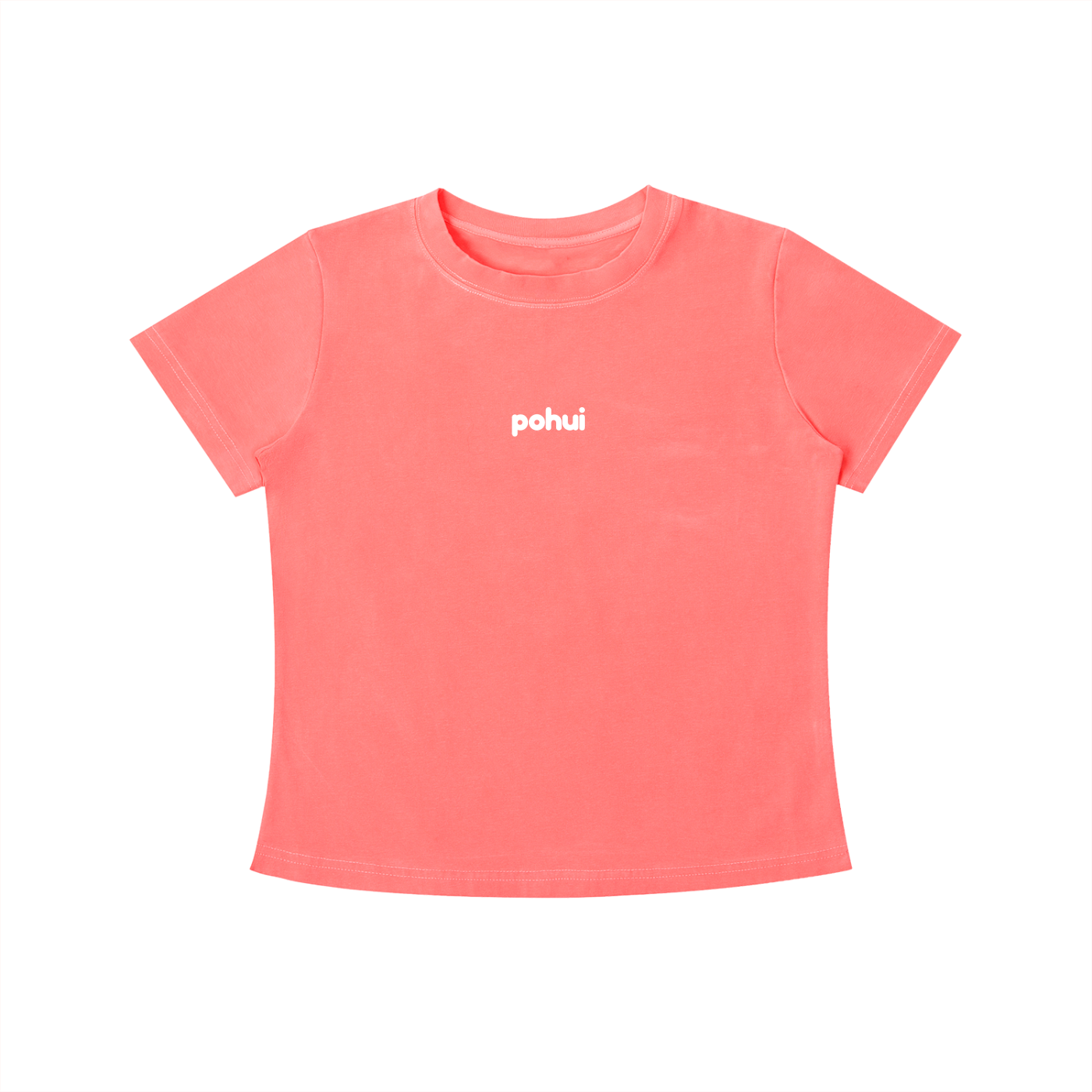 "pohui" Vintage Wash Slim Fit T-shirt