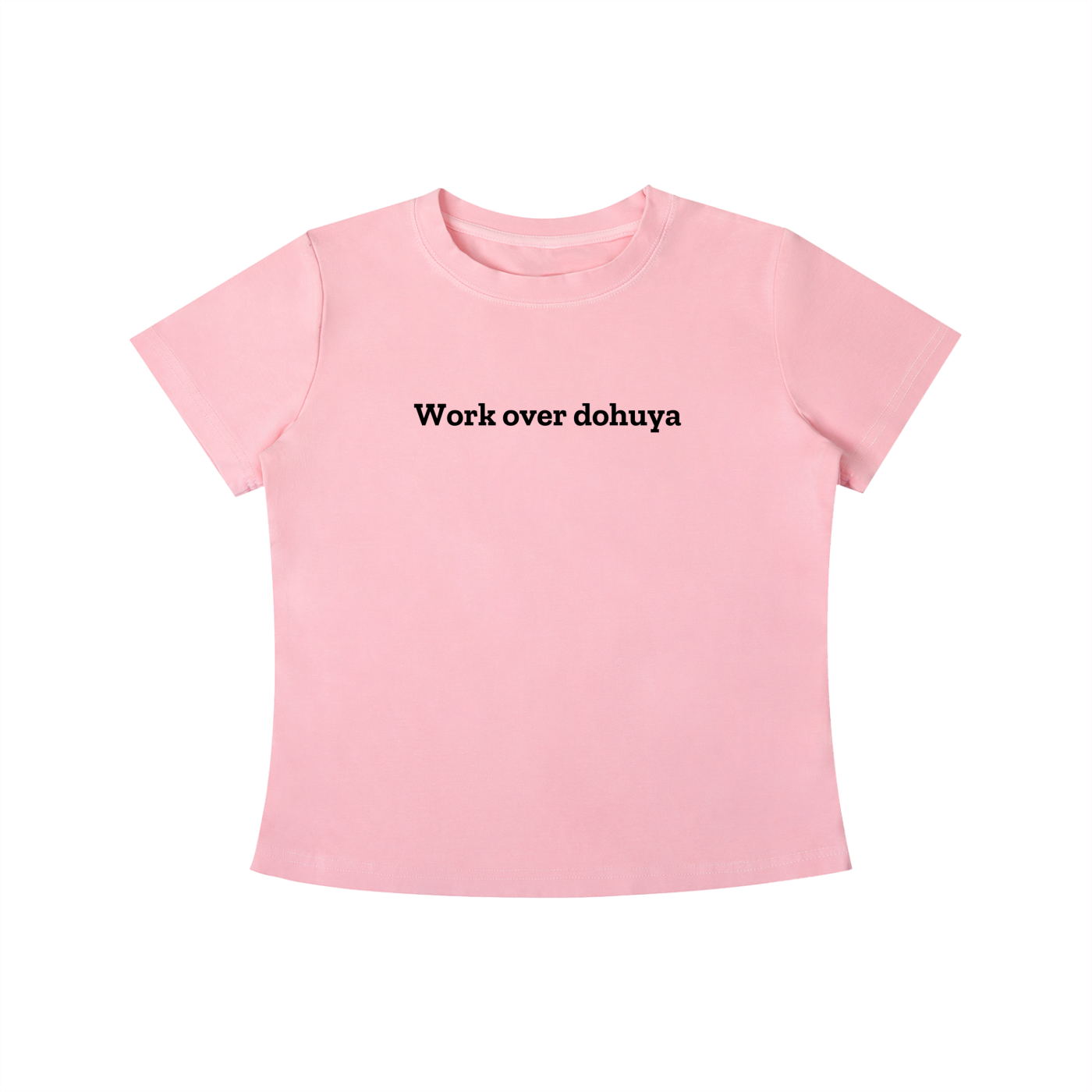 “Work over dohuya” Vintage Wash Slim Fit T-shirt