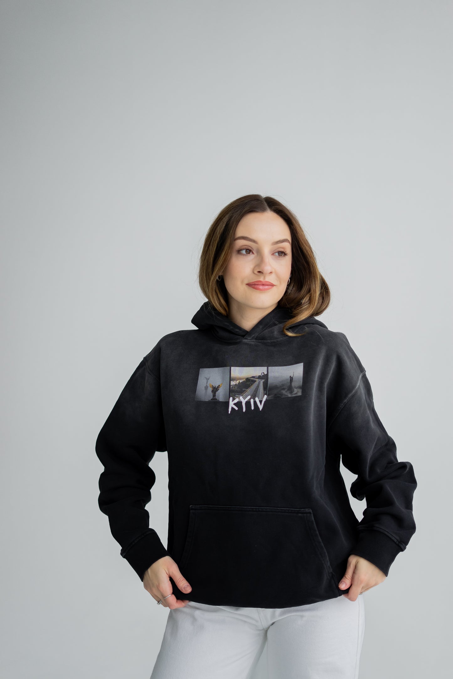 "KYIV" Heavyweight Sunfade Oversized Hoodie