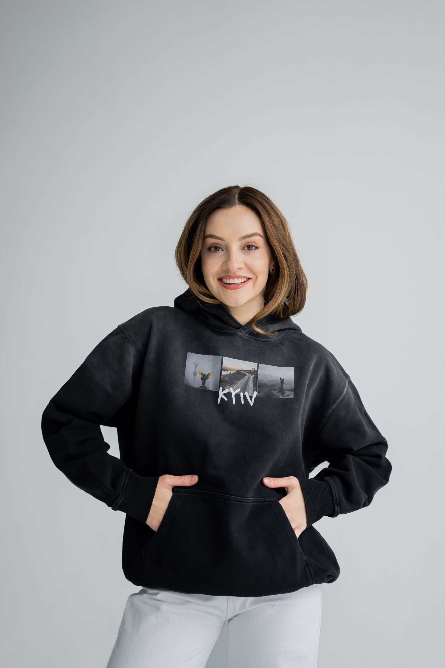 "KYIV" Heavyweight Sunfade Oversized Hoodie