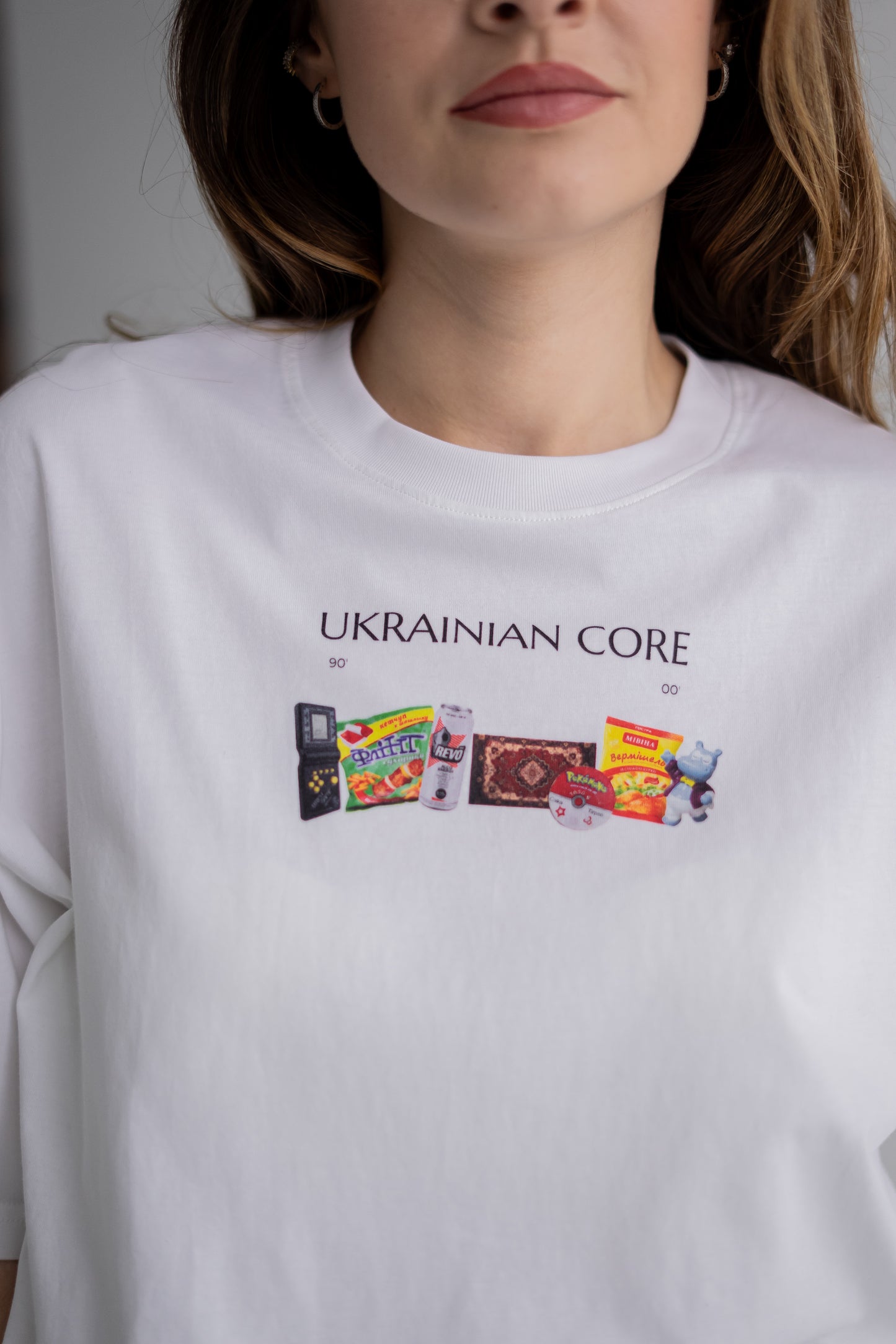 "UKRAINIAN CORE" Oversize Deep Drop Shoulder Tee - 190 GSM