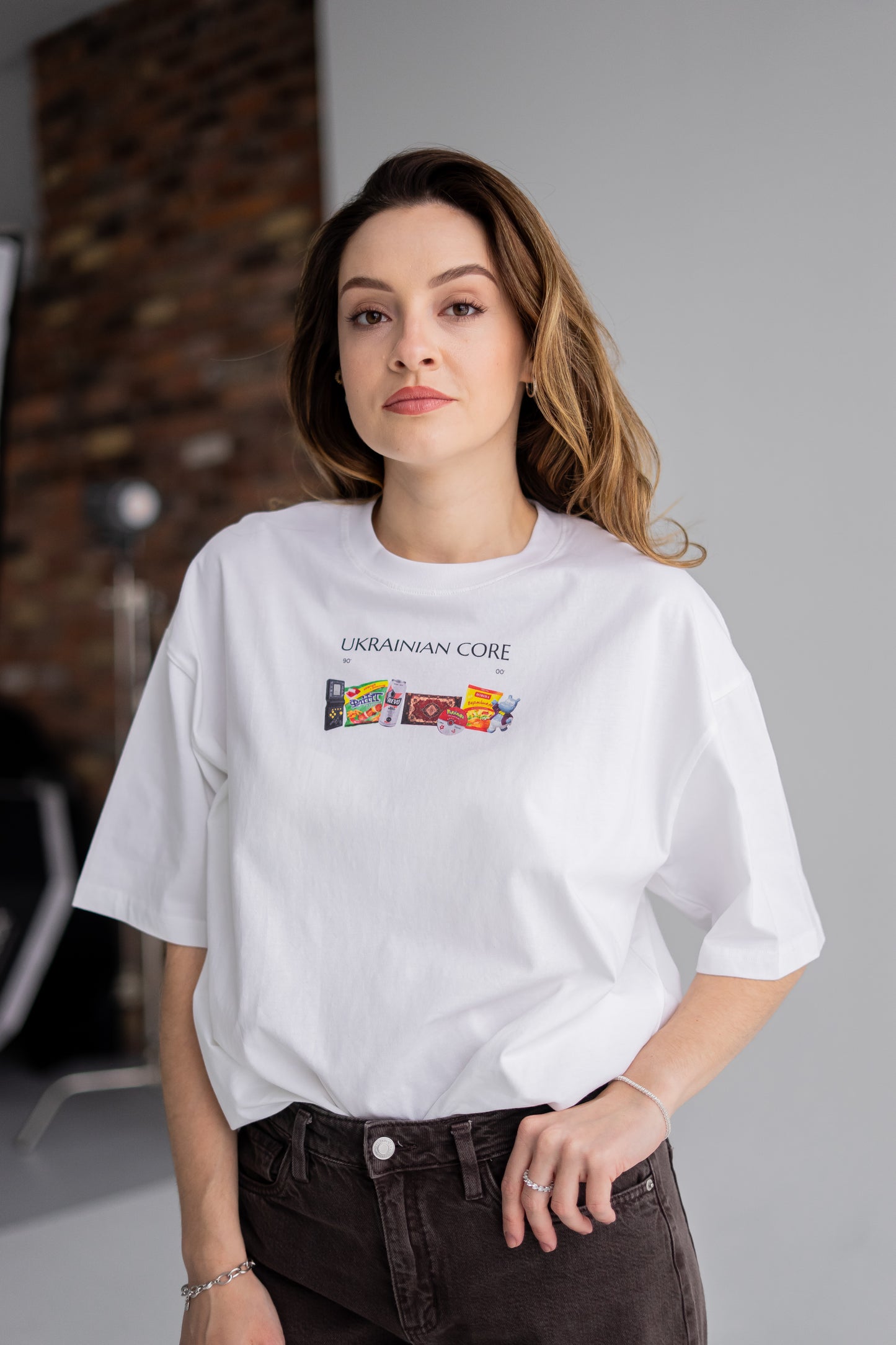 "UKRAINIAN CORE" Oversize Deep Drop Shoulder Tee - 190 GSM