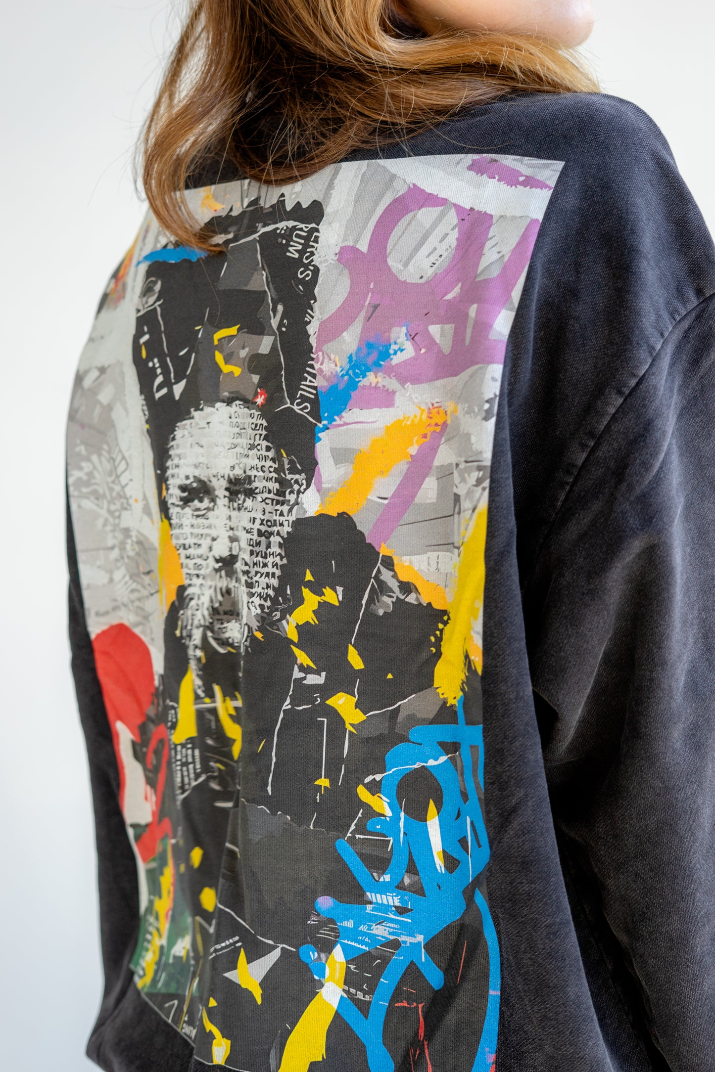 "Shevchenko"  Vintage Unisex Pullover (back) - 360 GSM