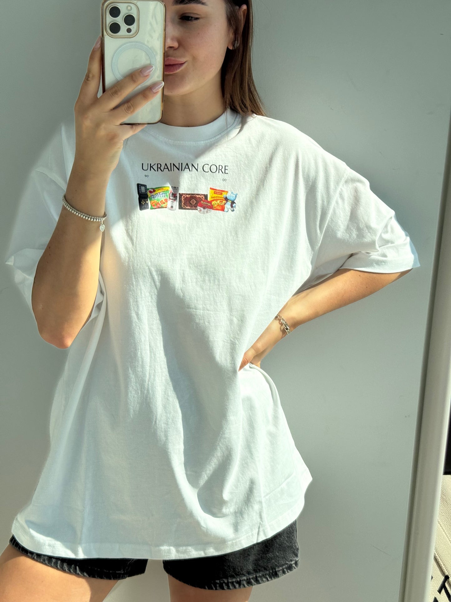 "UKRAINIAN CORE" Oversize Deep Drop Shoulder Tee - 190 GSM