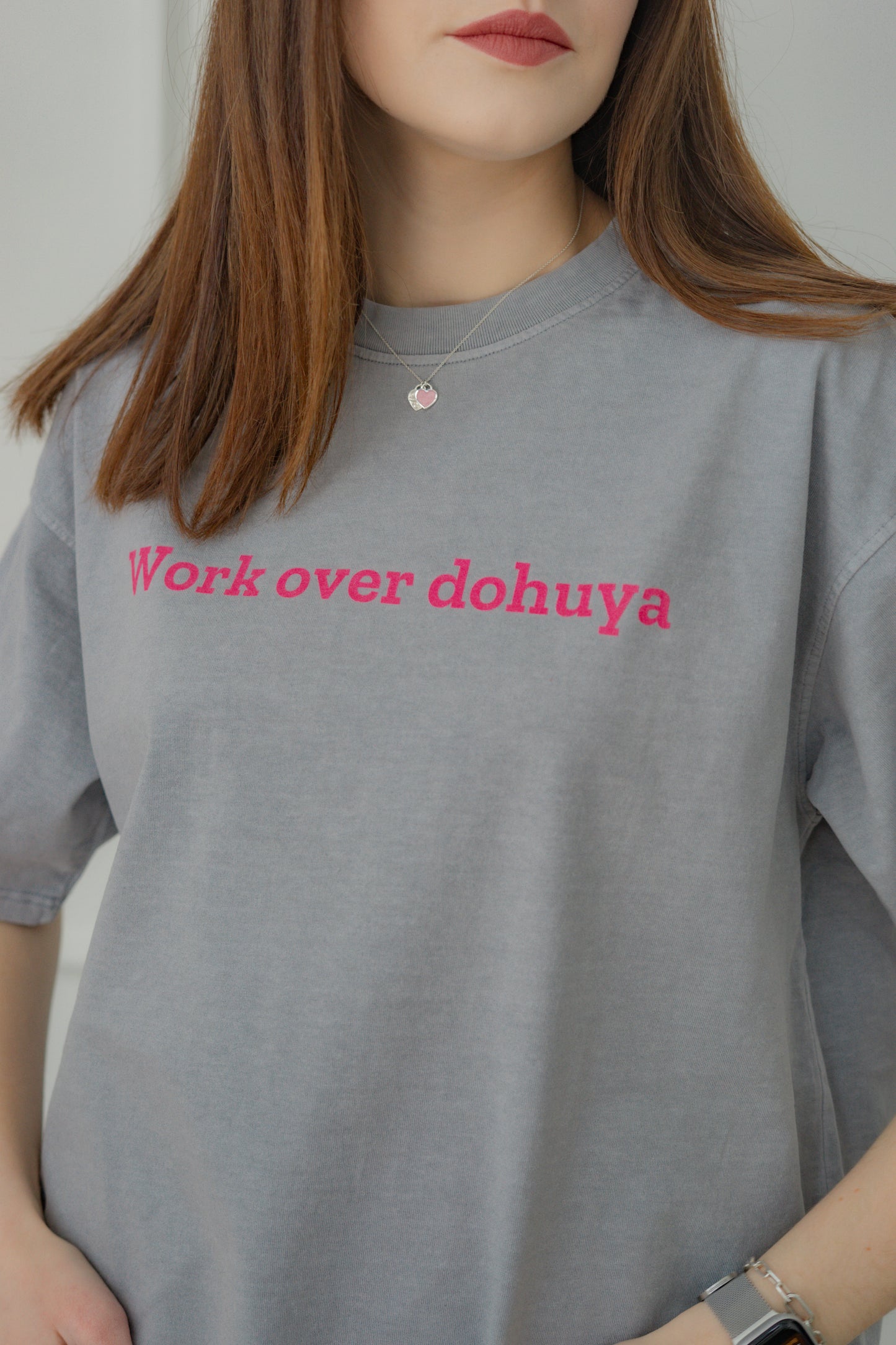 “Work over dohuya“ Oversize UNISEX t-shirt 190GSM