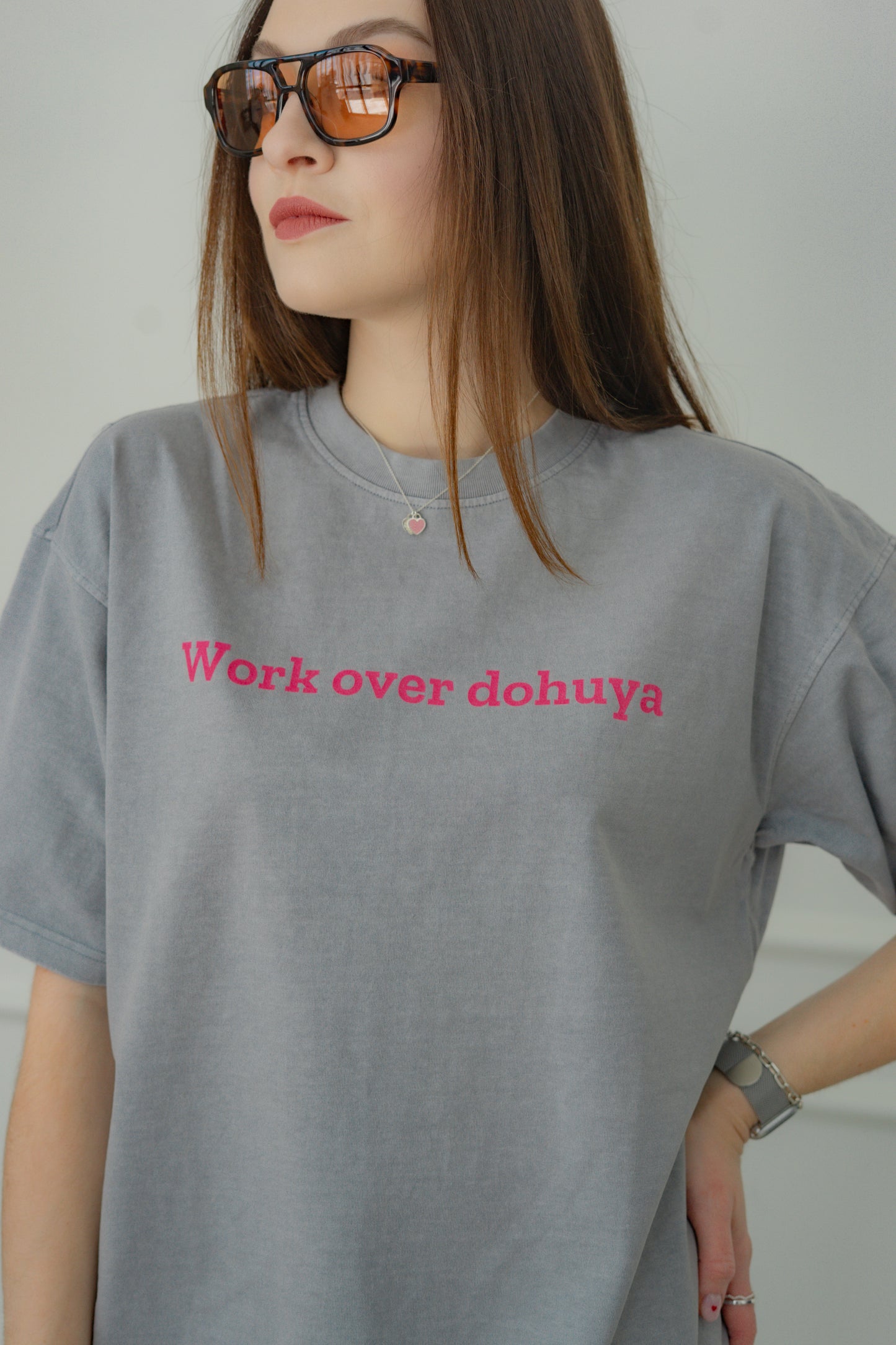 “Work over dohuya“ Oversize UNISEX t-shirt 190GSM