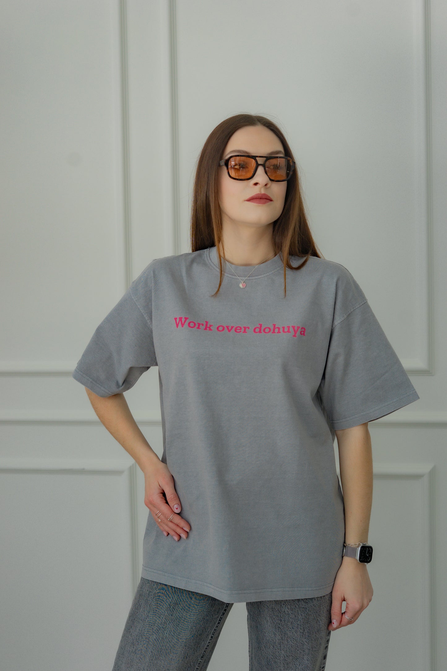 “Work over dohuya“ Oversize UNISEX t-shirt 190GSM