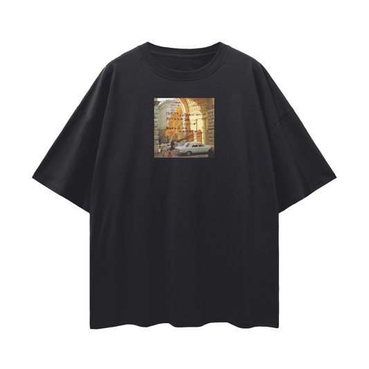 "Горіть сьогоднішнім вогнем" Oversize Deep Drop Shoulder Tee - 190 GSM