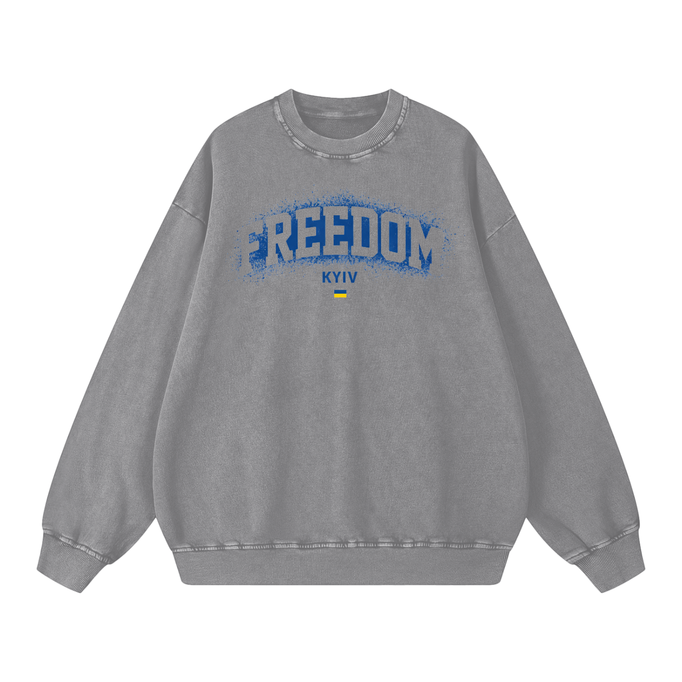 "Freedom" Snow Washed Oversized Sweatshirt
