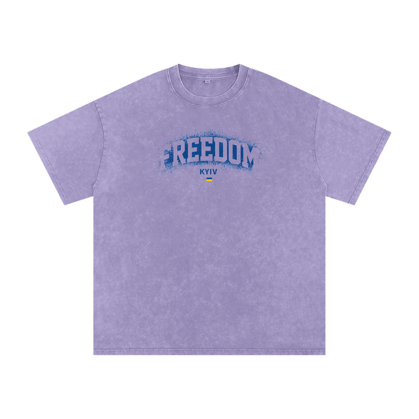 "Freedom" Snow Washed Oversized Cotton T-Shirt