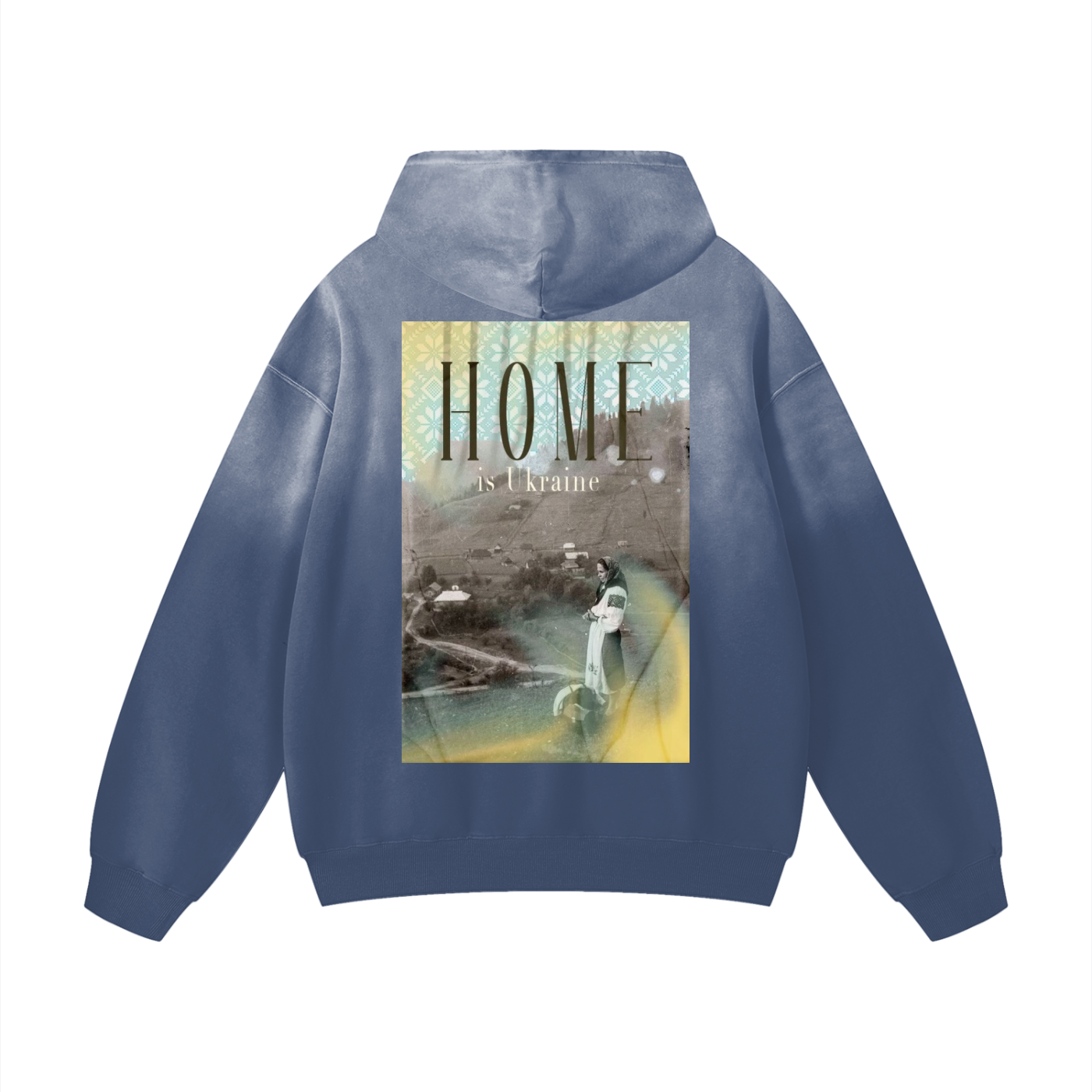 “Home” Heavyweight Sunfade Oversized Hoodie