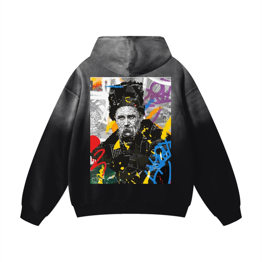 "Shevchenko" Heavyweight Sunfade Oversized Hoodie