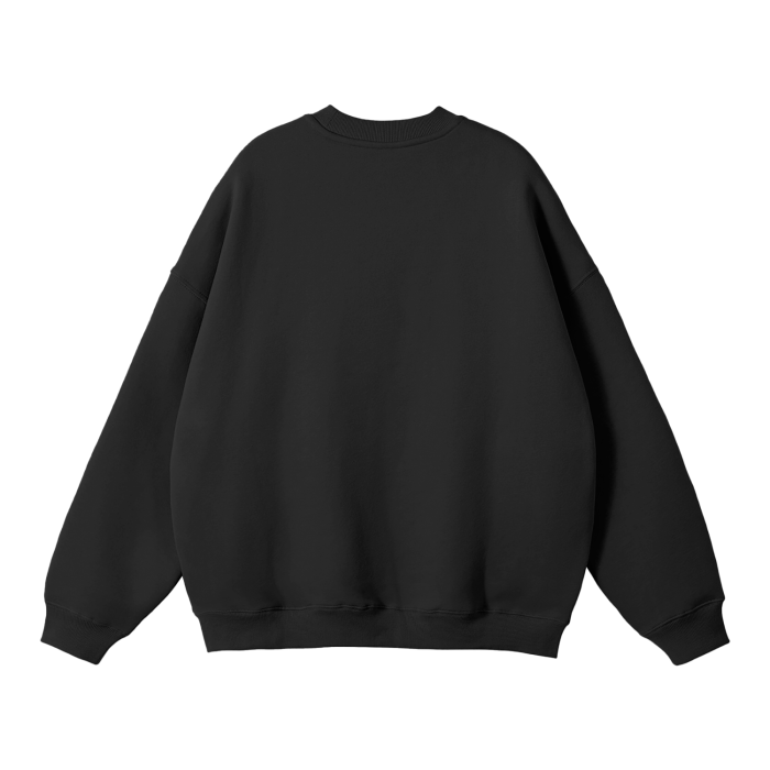 "UA" Streetwear Unisex Solid Color Fleece Pullover (black)