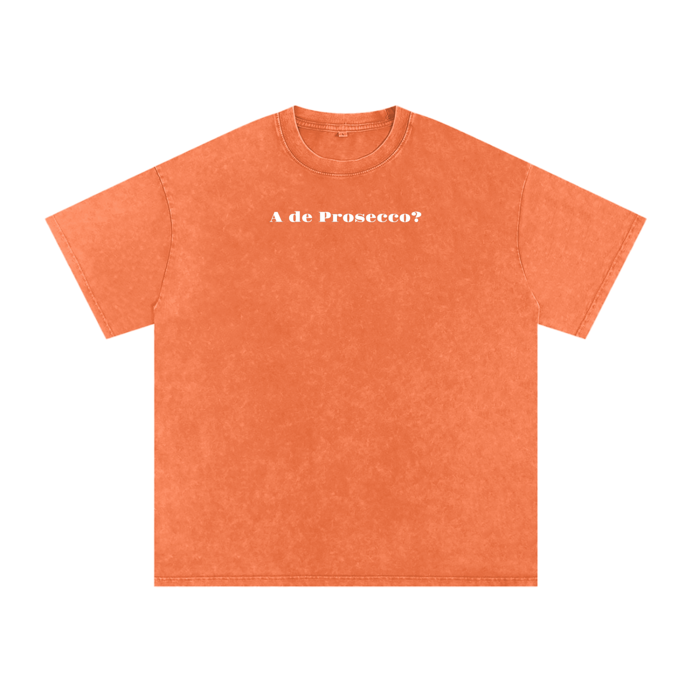 “A de Prosecco?” Snow Washed Oversized Cotton T-Shirt