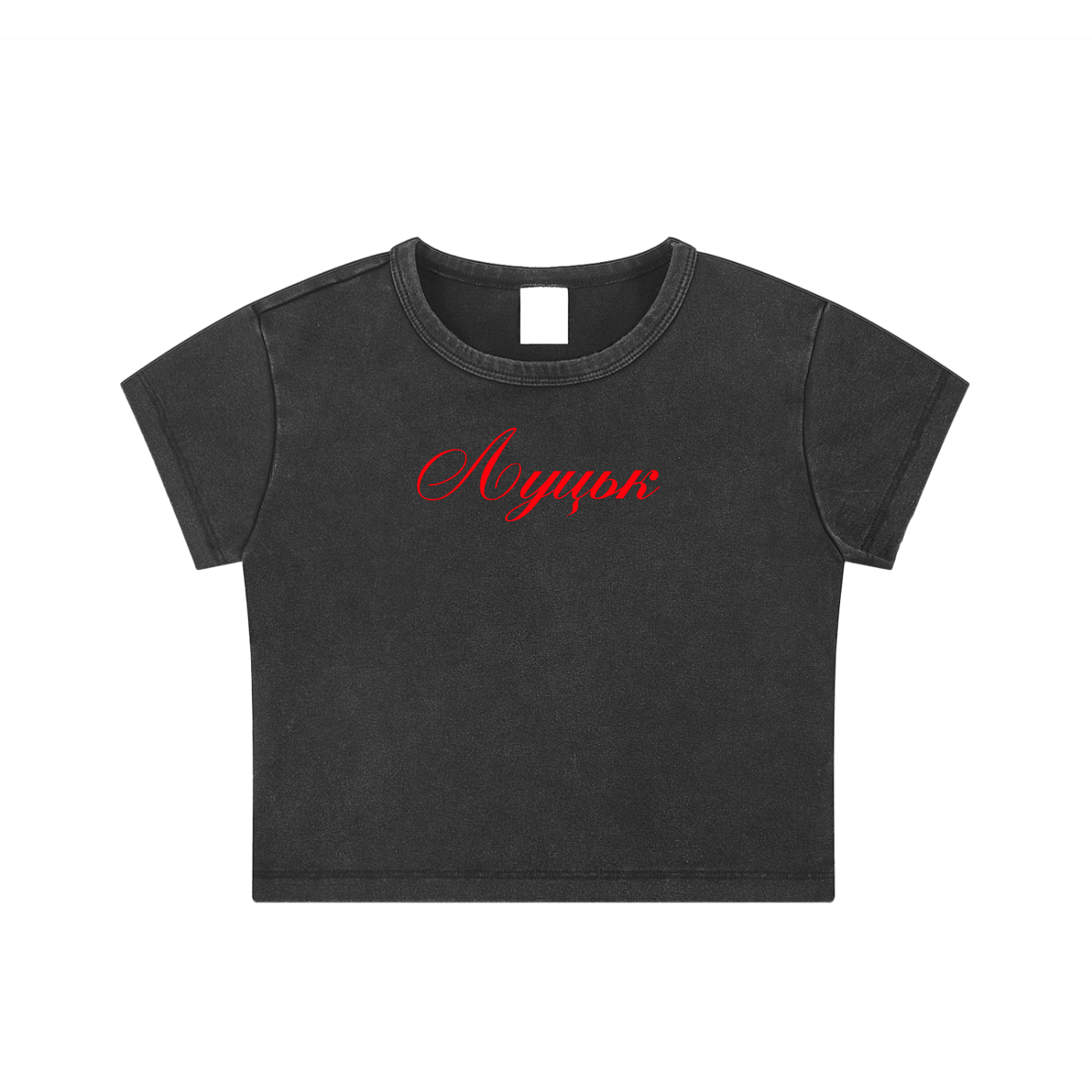 "Луцьк" Snow Washed Crop Top