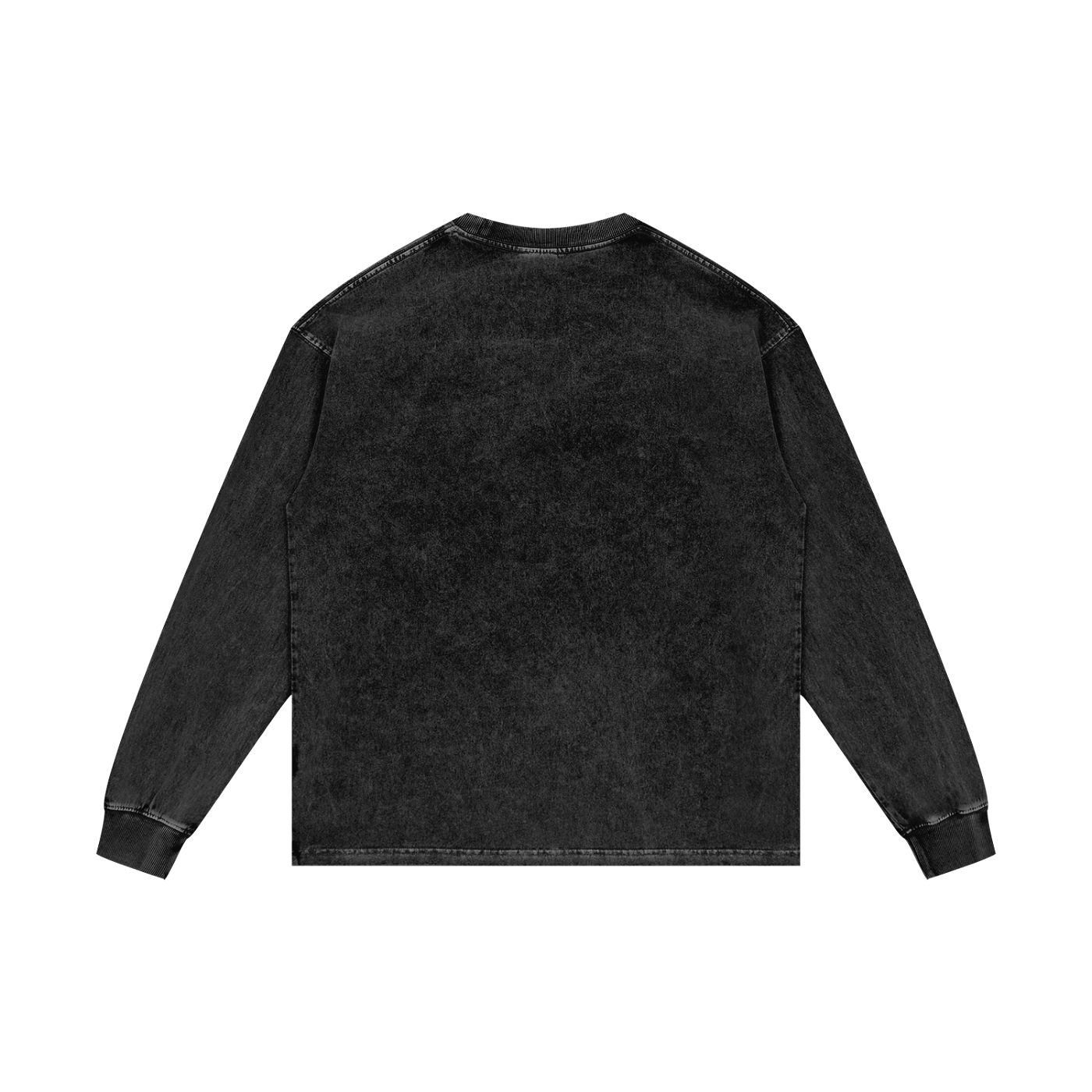 "bulochka" Acid Wash Oversize Long Sleeve T-Shirt
