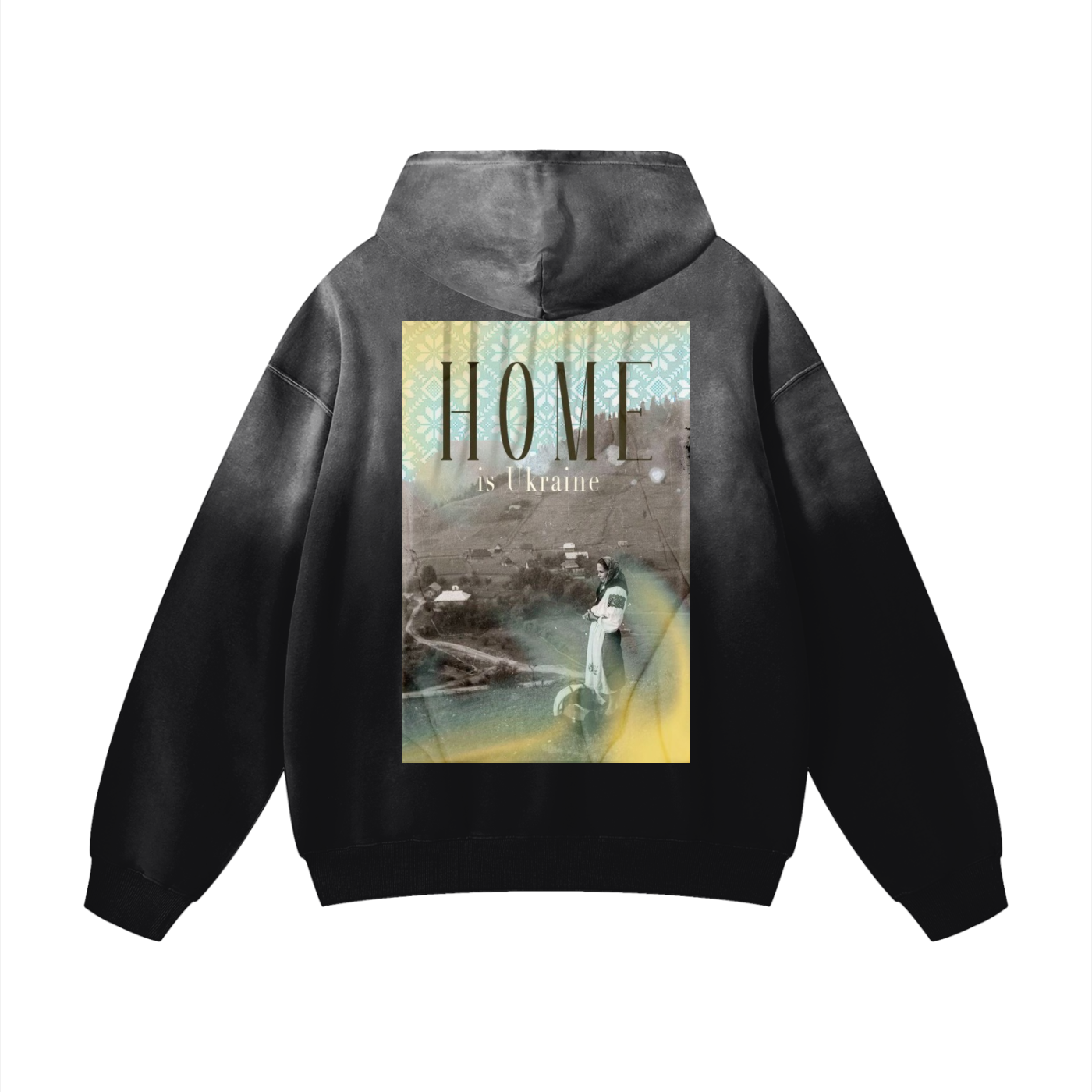 “Home” Heavyweight Sunfade Oversized Hoodie