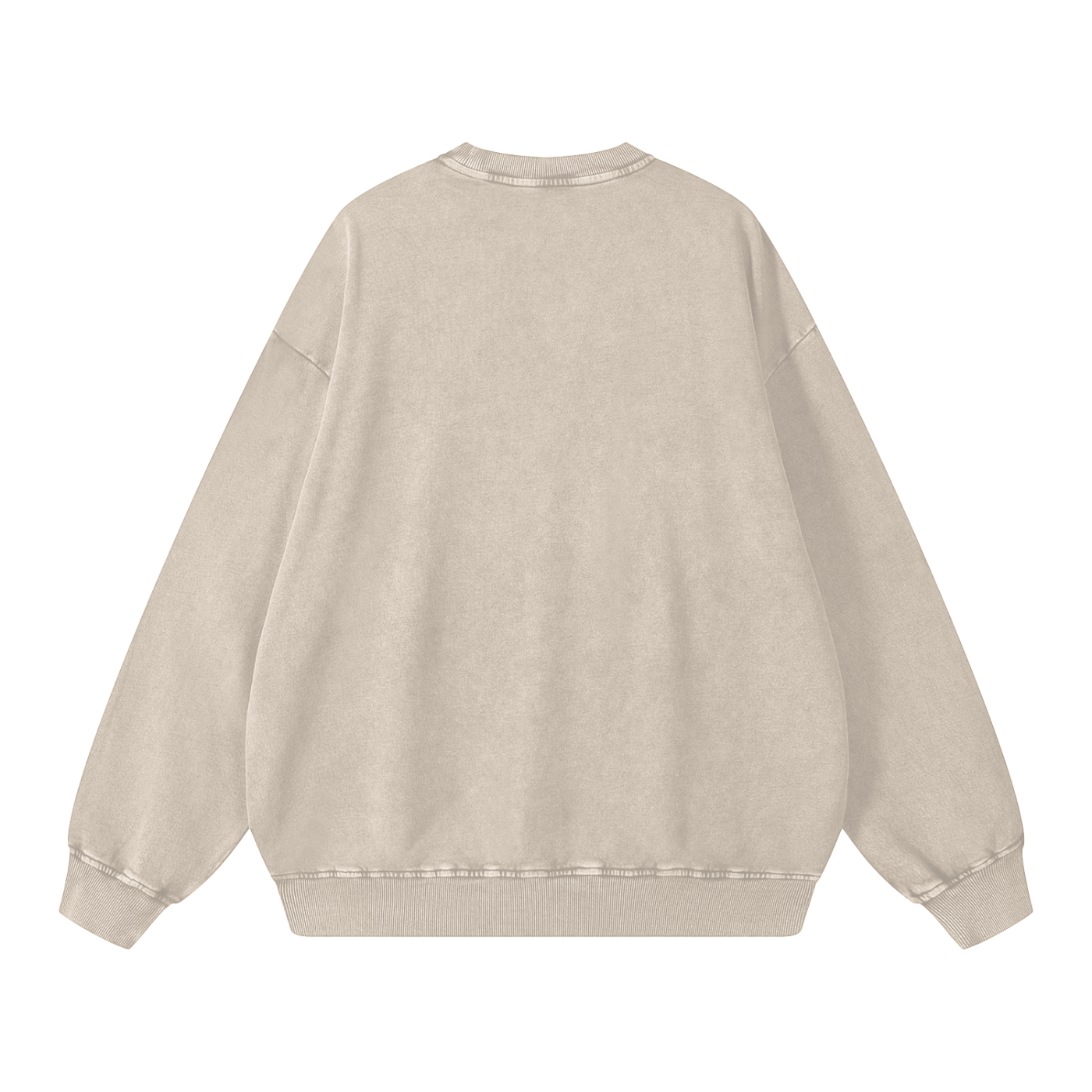 "CEO OF AHUENNIST" Snow Washed Oversized Sweatshirt