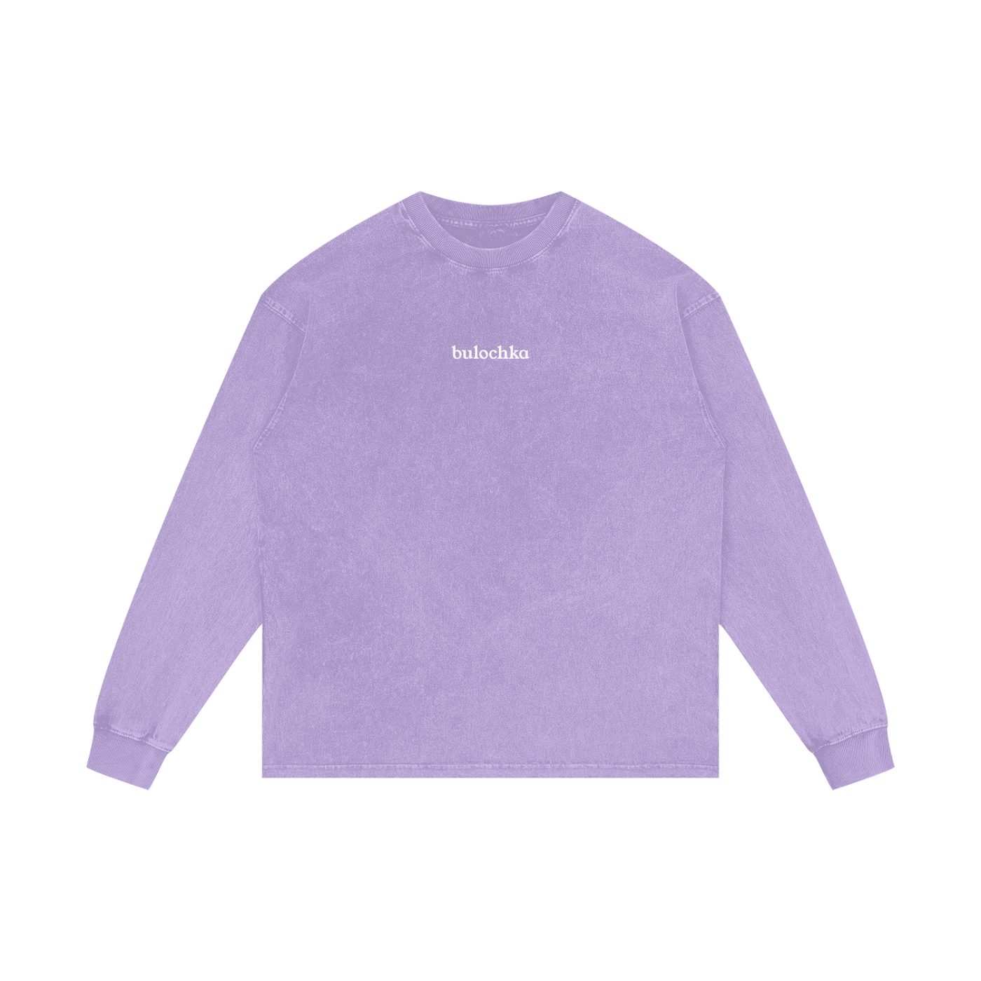 "bulochka" Acid Wash Oversize Long Sleeve T-Shirt