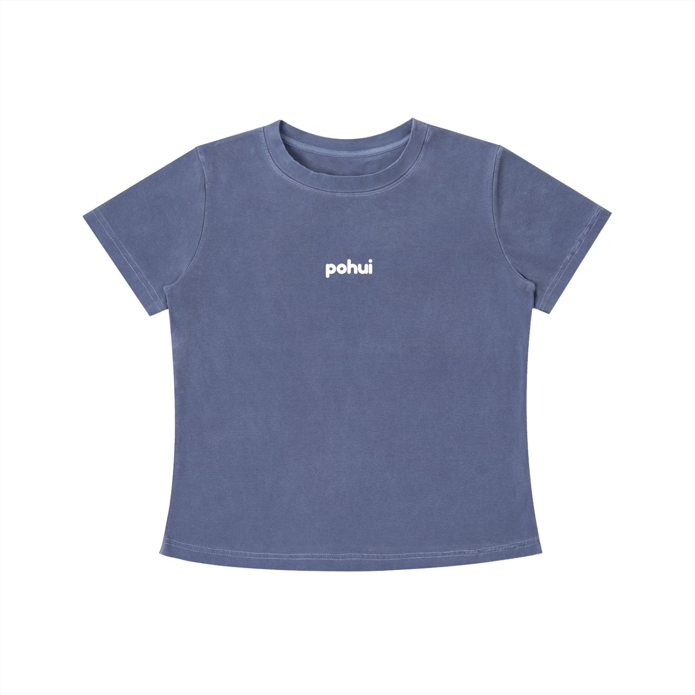 "pohui" Vintage Wash Slim Fit T-shirt