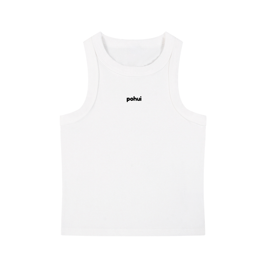 "pohui" Snow Washed Tank Top