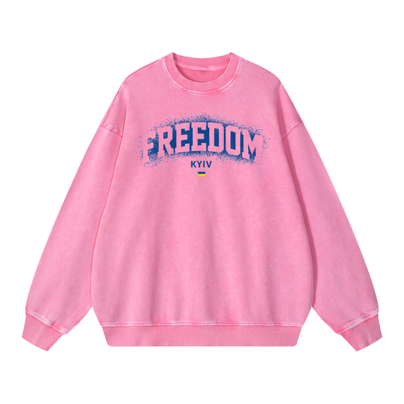 "Freedom" Snow Washed Oversized Sweatshirt